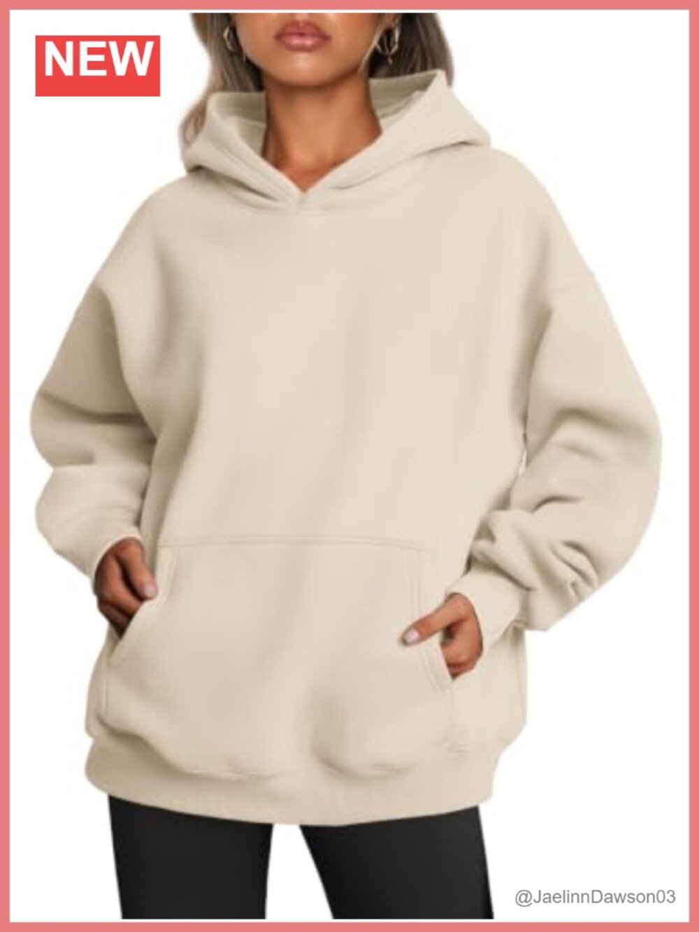 Oversized Hoodie Sweatshirt Pullover Fleece Kangaroo Pocket